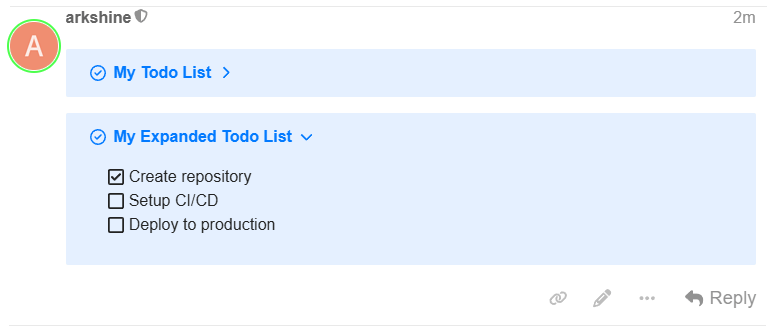 Collapsible animated example